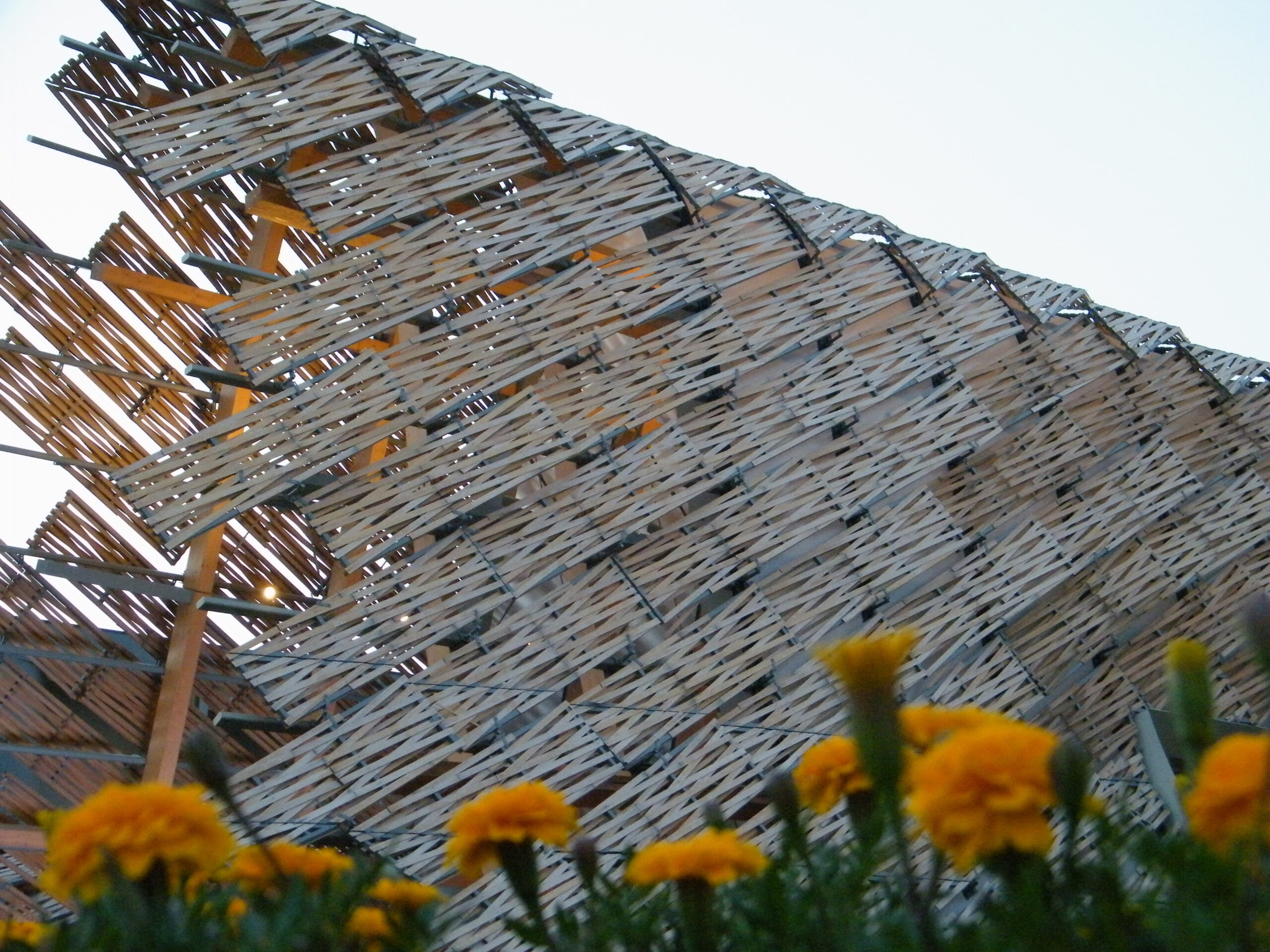 Drewniany pawilon Chinna wystawę Expo 2015 w Mediolanie